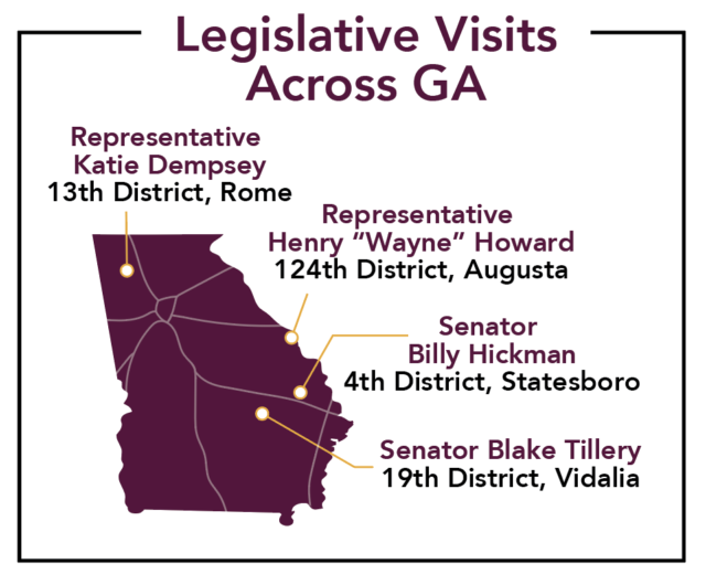 Legislative Visits Across GA