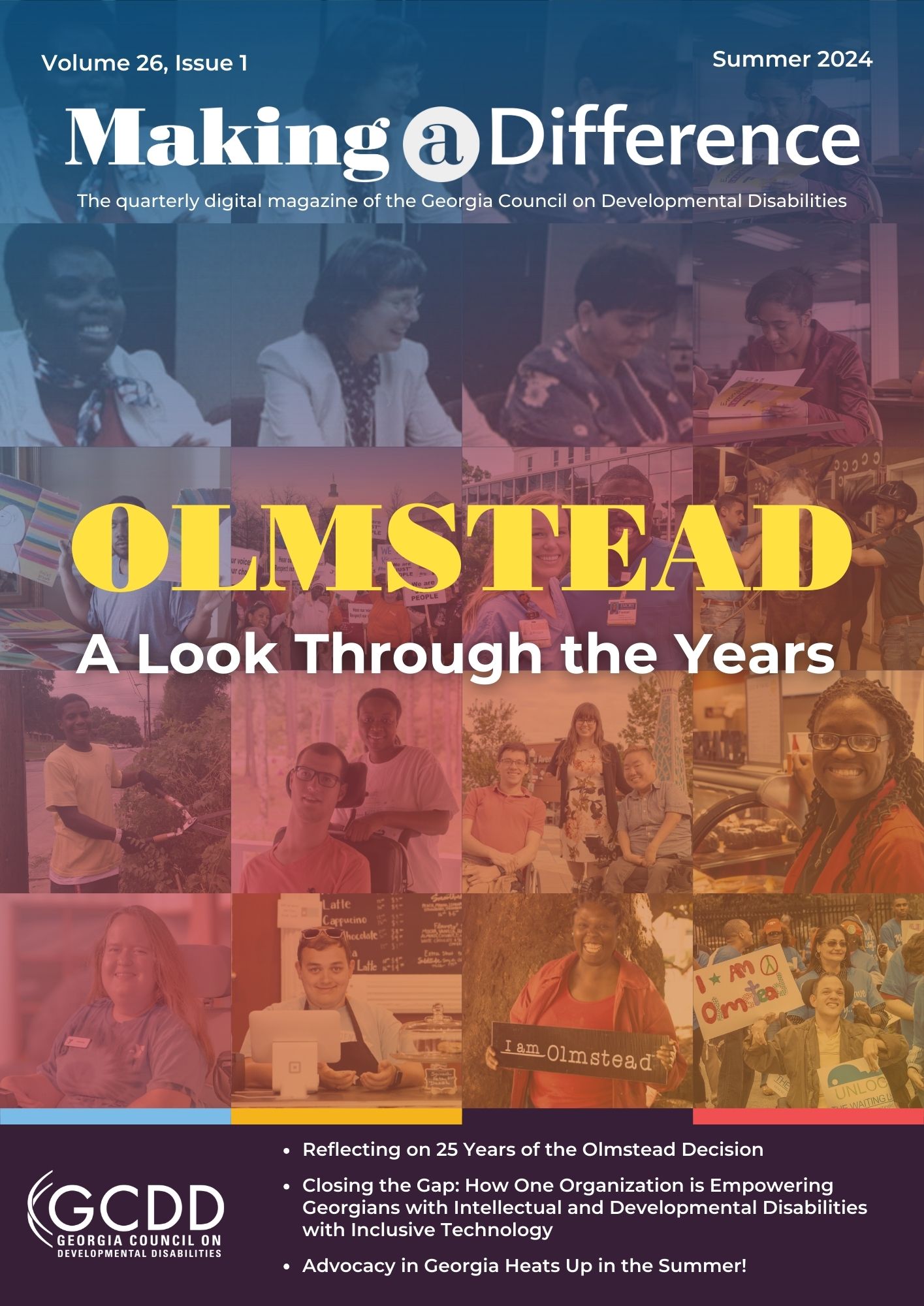 Cover of Making a Difference Summer 2024 Magazine - Olmstead - A Look Throughout the Years